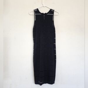 Sam Edelman Black Sleveless Bandage Bodycon Dress size Medium